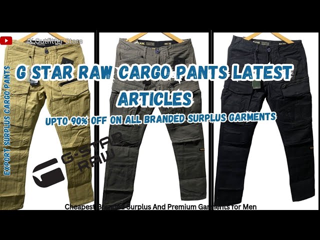 Men's G-Star Cargo Tracksuit Pants-Grey