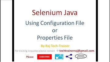 Reading Configurations from Properties File : Selenium Java Example
