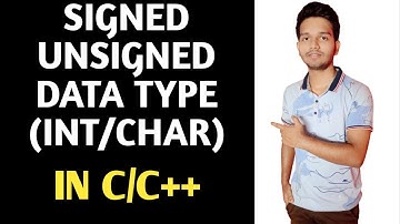 signed and unsigned data types in C
