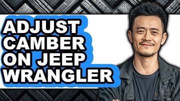 How to Adjust Camber on Jeep Wrangler (UPDATED)