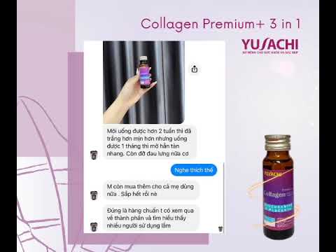 Tin nhắn feecback của khách hàng sau khi dùng collagen Yusachi