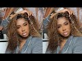 Curly Highlights! Curly Lace Frontal Wig Review | Honest Review | Nadula Hair