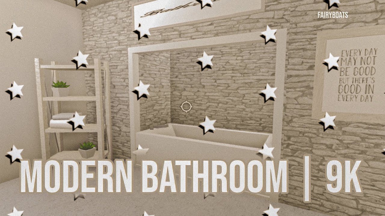 Bloxburg Bathroom Build 9k No Gamepasses Roblox Youtube