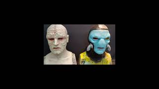 Silicone mask painting - before and after by Mind Magic Studios