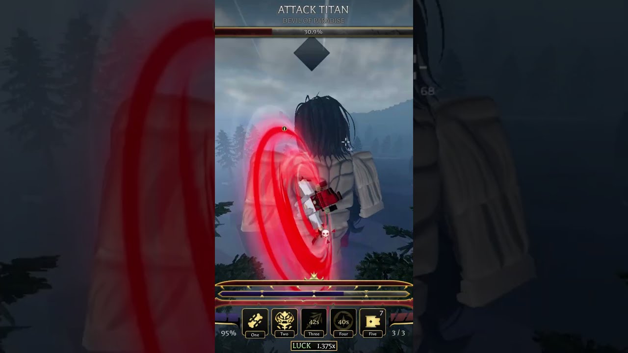 When a titan grabs you out of nowhere in AOT Revolution.. #robloxattackontitan