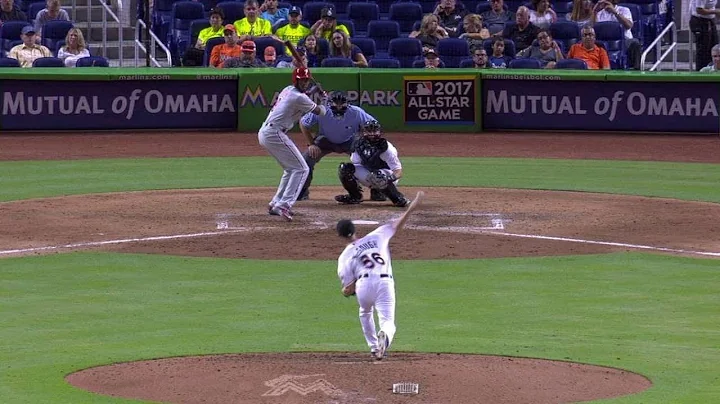 PHI@MIA: McGough fans Brown for first MLB strikeout