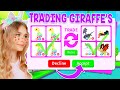 TRADING *GIRAFFES* ONLY In Adopt Me! (Roblox)