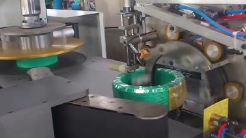 Online auto cable coiling and wrapping machine