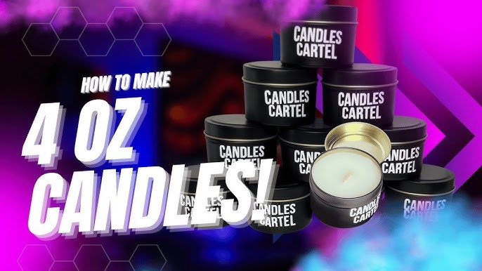 4 oz. Black Candle Tin - CandleScience