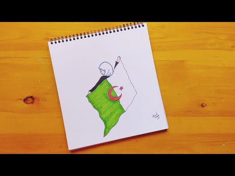 رسم عيد النصر رسم اول نوفمبر رسم الثورة التحريرية الجزائرية رسم عن ذكري استقلال الجزائر 