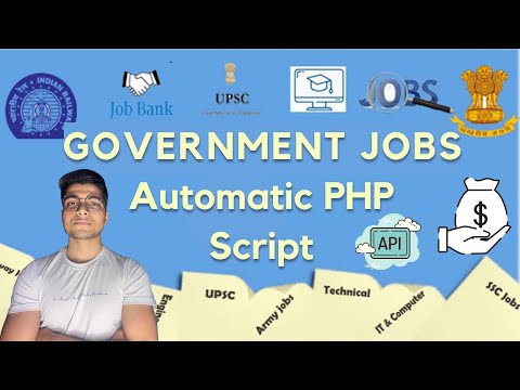 Automatic Government Job PHP Script | Govt Jobs API | Automatic Job Posting PHP Script in #Hindi