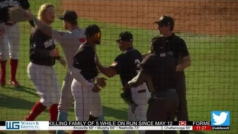 Benches clear in Lookouts late loss to Trash Pandas