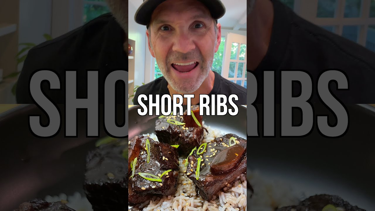 The BEST Braised SHORT RIBS Recipe - Asian Style #shorts