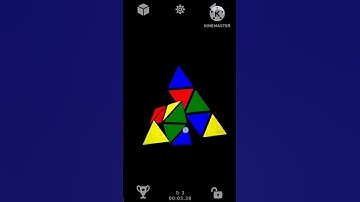 I solved Pyraminx on mobile in 20 seconds #shorts #cubing