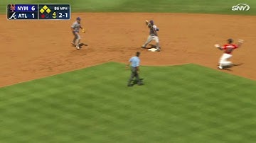 NYM@ATL: Cabrera starts a key double play in the 4th