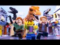 LEGO Jurassic World T-Rex Attack STOP MOTION LEGO T-Rex Rampage! | LEGO Dinosaurs | Billy Bricks