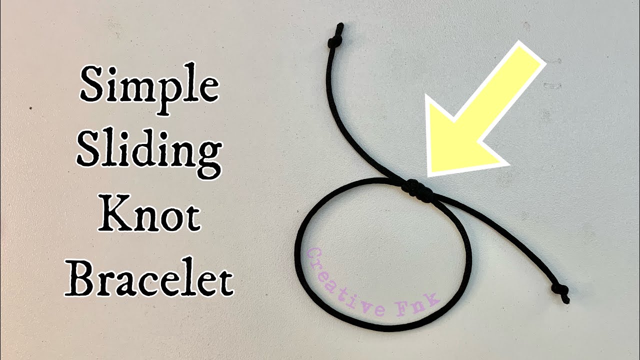 How to tie elastic bracelets - most secure knot! - YouTube