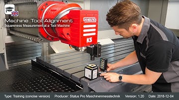 Squareness measurement, Rectangular, perpendicularity on a machine tool with the ProLine 300 system