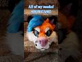 all of my main masks! #furry #antizoo #therian #otherkin #quadrobics #fursuit