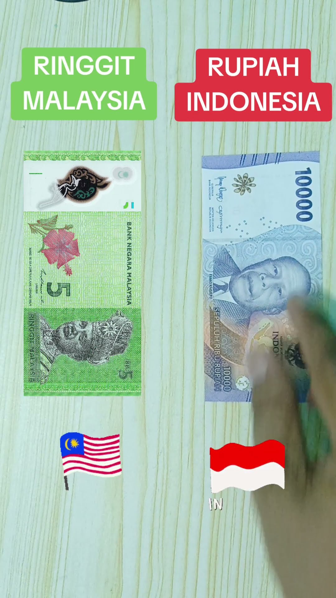 Perbandingan Uang 5 Ringgit Malaysia Ke Rupiah Indonesia shortsviral Perbandingan Uang 5 Ringgit Malaysia Ke Rupiah Indonesia shortsviral