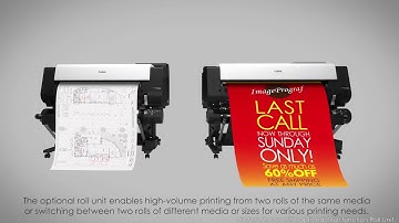 imagePROGRAF TX printer paper handling and other key features