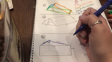 Help getting started on Triangular Prism Surface Area HW (Pg. 7 & 8 in packet)