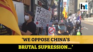 Demonstrators chant ‘Modi, Modi’, praise India in Toronto’s anti-China protests