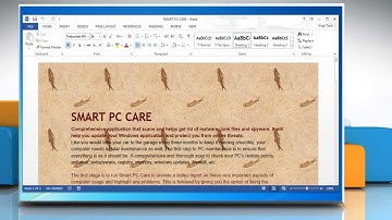 How to print Microsoft® Word 2013 document with background colors and images