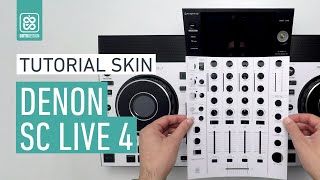 Denon SC LIVE 4 Full White Skin - How to apply a dj controller Skin | Tutorial Doto Design