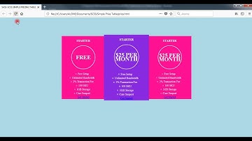 BUILDING SIMPLE FLAT  PRICING TABLE DESIGN FOR ALL WEB PAGES  IN SASS (SCSS)