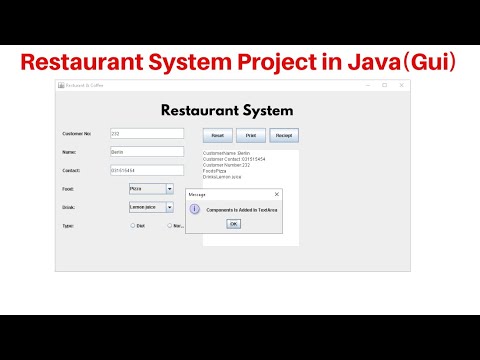 Restaurant  System Project In Java (GUI)  NetBeans (Easy & Complete Project)