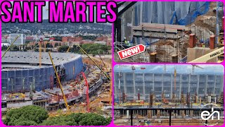 🔴OBRAS CAMP NOU(23 de Abril)⚠️Segundo nivel cogiendo forma