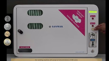 Automatic Sanitary Napkin Vending Machine | Sanitary Napkin Dispenser | Make In India