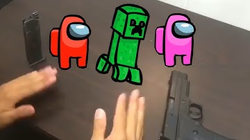 Among Us | American Cup song with Gun | Creeper Aw Man