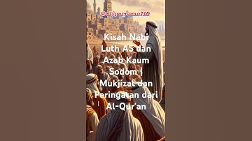 Kisah Nabi Luth AS dan Azab Kaum Sodom | Mukjizat dan Peringatan dari Al-Qur