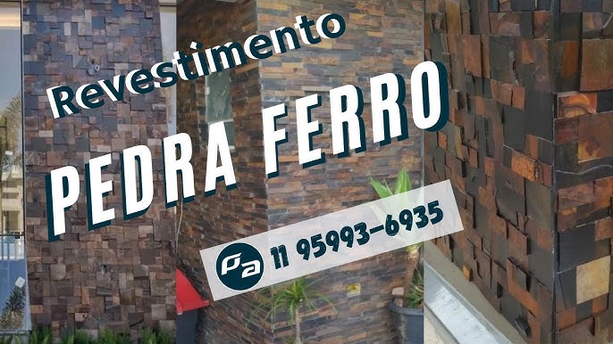 FACHADA SIMPLES COM PEDRA FERRO  Pedra Ferro na Fachada 