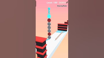 Stacky Rider (LEVEL-180) gameplay RELAXINGSATISFYING- top MOBILE GAME! ANDROID STACKY DASH UPDATE