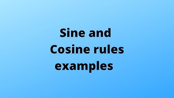 Sine and Cosine rule example questions| GCSE maths PPQ