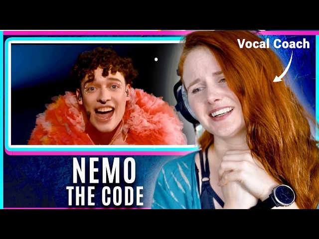 Vocal Coach reacts to and analyses Nemo - The Code (Eurovision 2024) class=