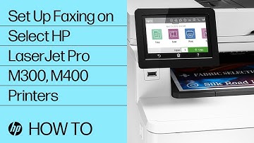 Set Up Faxing on Select HP LaserJet Pro M300, M400 Printers | HP LaserJet | HP Support