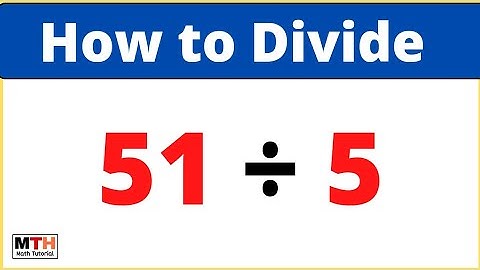 51 divided by 5 (51÷5)