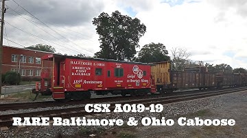 CSX A019-19 Southbound Rail Train with Solo SD40-2 LHF & B&O Caboose!!! in Smyrna, GA
