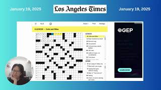 LA Times Crossword | January 19, 2025, Sunday