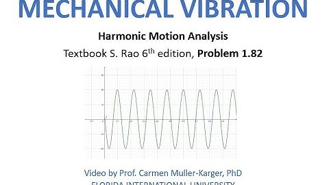 Problem 1.82: Harmonic motion (Textbook S. Rao 6th Ed. )