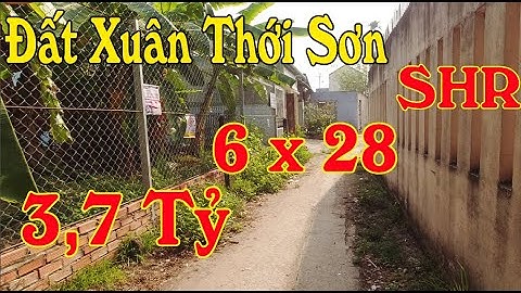 Bán Đất Xuân Thới Sơn Hóc Môn Sổ Hồng Riêng 3,7 Tỷ | Đất Hóc Môn 2022