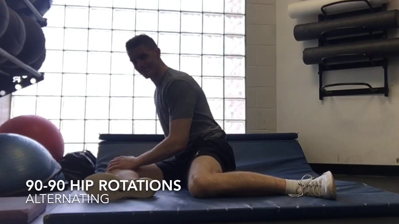 Alternating 90-90 Hip Rotations - YouTube