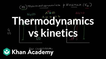 Thermodynamics vs kinetics | Biomolecules | MCAT | Khan Academy