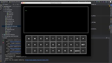 Pygame demo #1: Keyboard & Terminal