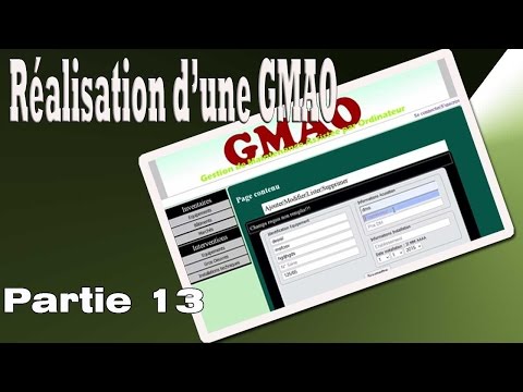 PHP PDO MySQL : Réalisation D'une GMAO - Partie13