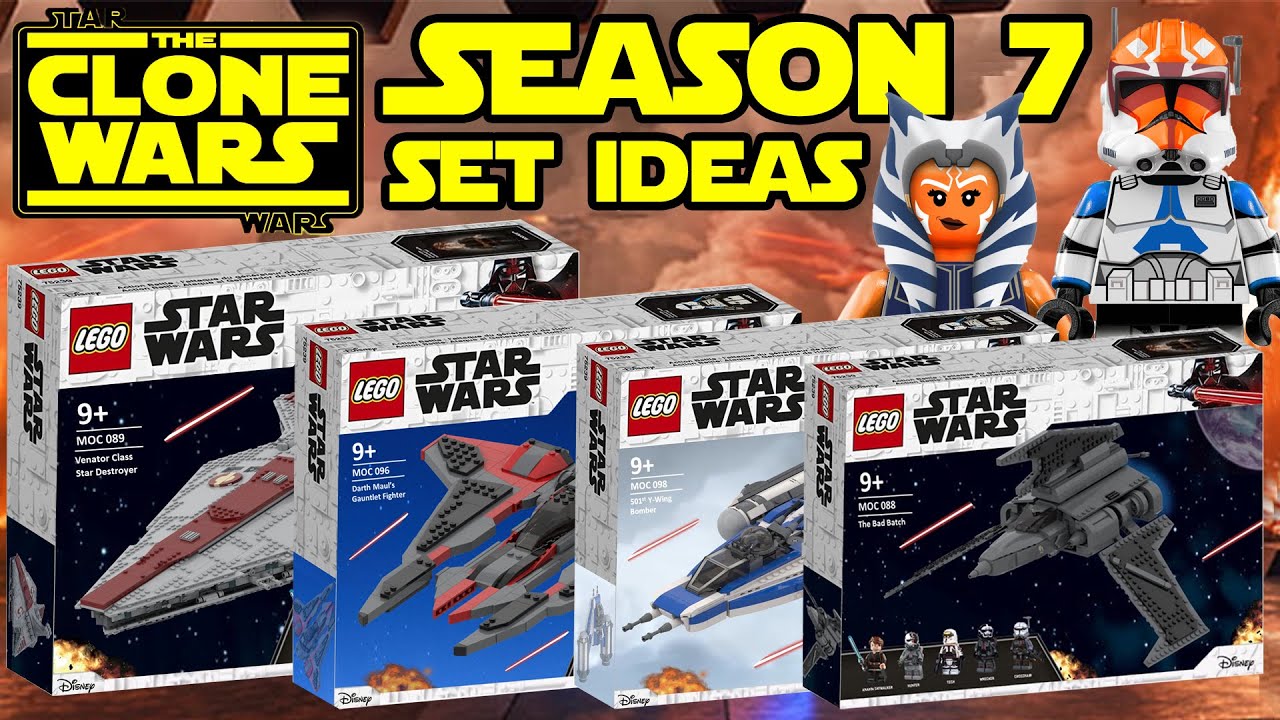 Lego Star Wars: The Clone Wars Season 7 2021 Set Ideas! Mandalore, The Bad  Batch, Gunships, & More! - Youtube